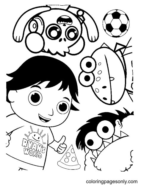 ryan's world coloring sheet